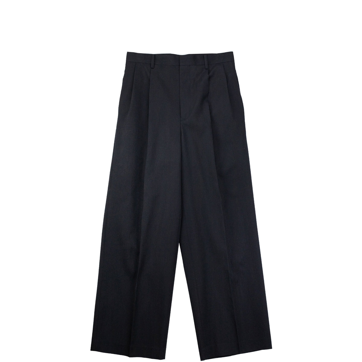 Auralee W'S LIGHT WOOL MAX GABARDINE SLACKS, Top Black