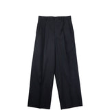 Auralee W'S LIGHT WOOL MAX GABARDINE SLACKS, Top Black