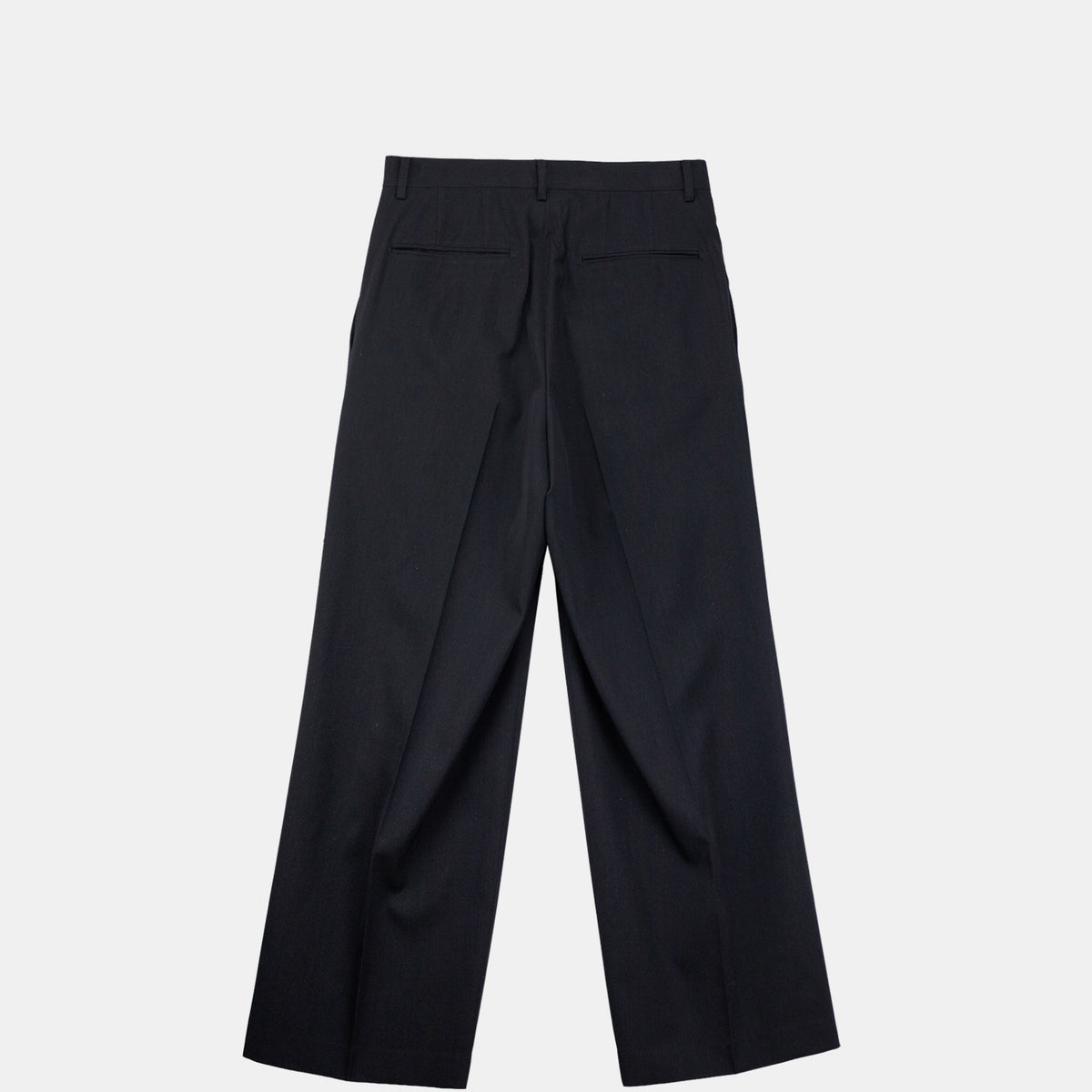 Auralee W'S LIGHT WOOL MAX GABARDINE SLACKS, Top Black