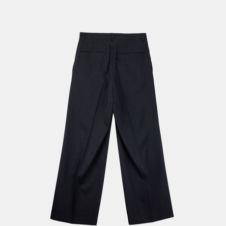 Auralee W'S LIGHT WOOL MAX GABARDINE SLACKS, Top Black