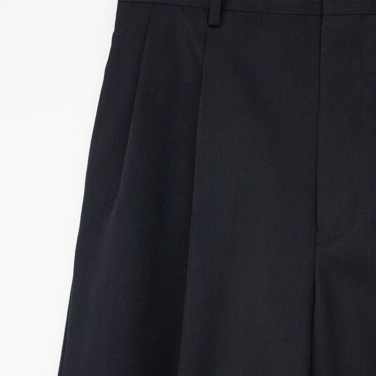 Auralee W'S LIGHT WOOL MAX GABARDINE SLACKS, Top Black