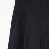 Auralee W'S LIGHT WOOL MAX GABARDINE SLACKS, Top Black