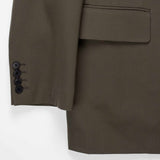 Auralee M'S LIGHT WOOL MAX GABARDINE JACKET, Dark Olive Brown