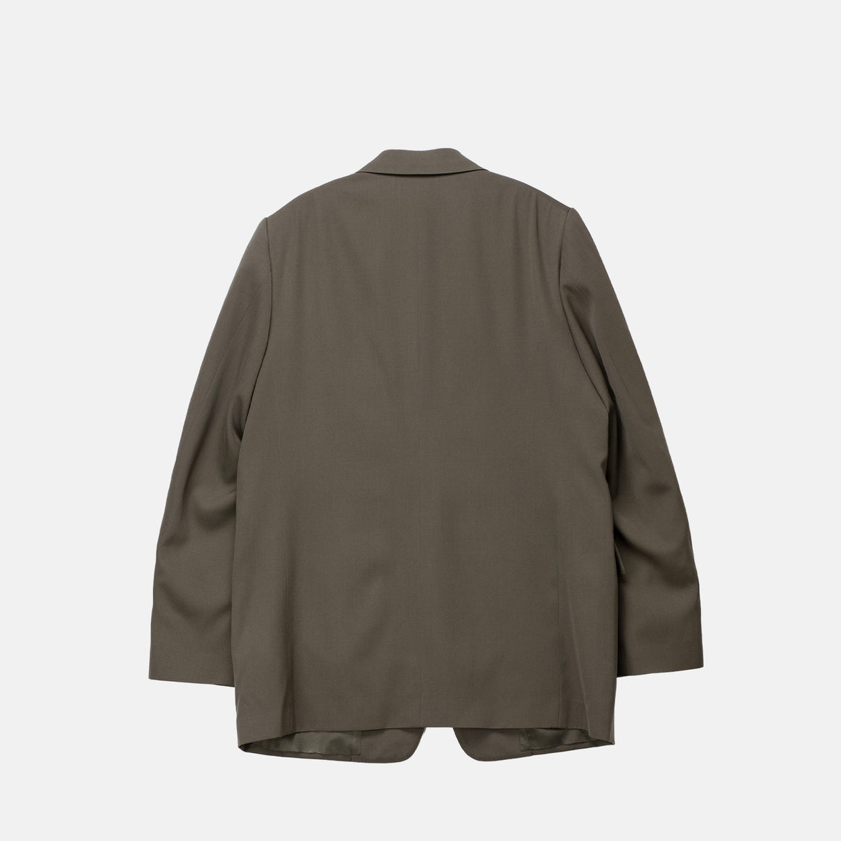 Auralee M'S LIGHT WOOL MAX GABARDINE JACKET, Dark Olive Brown