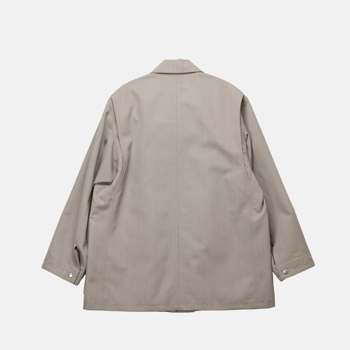 Auralee W' WOOL MAX CANVAS BLOUSON, Top Grey Beige