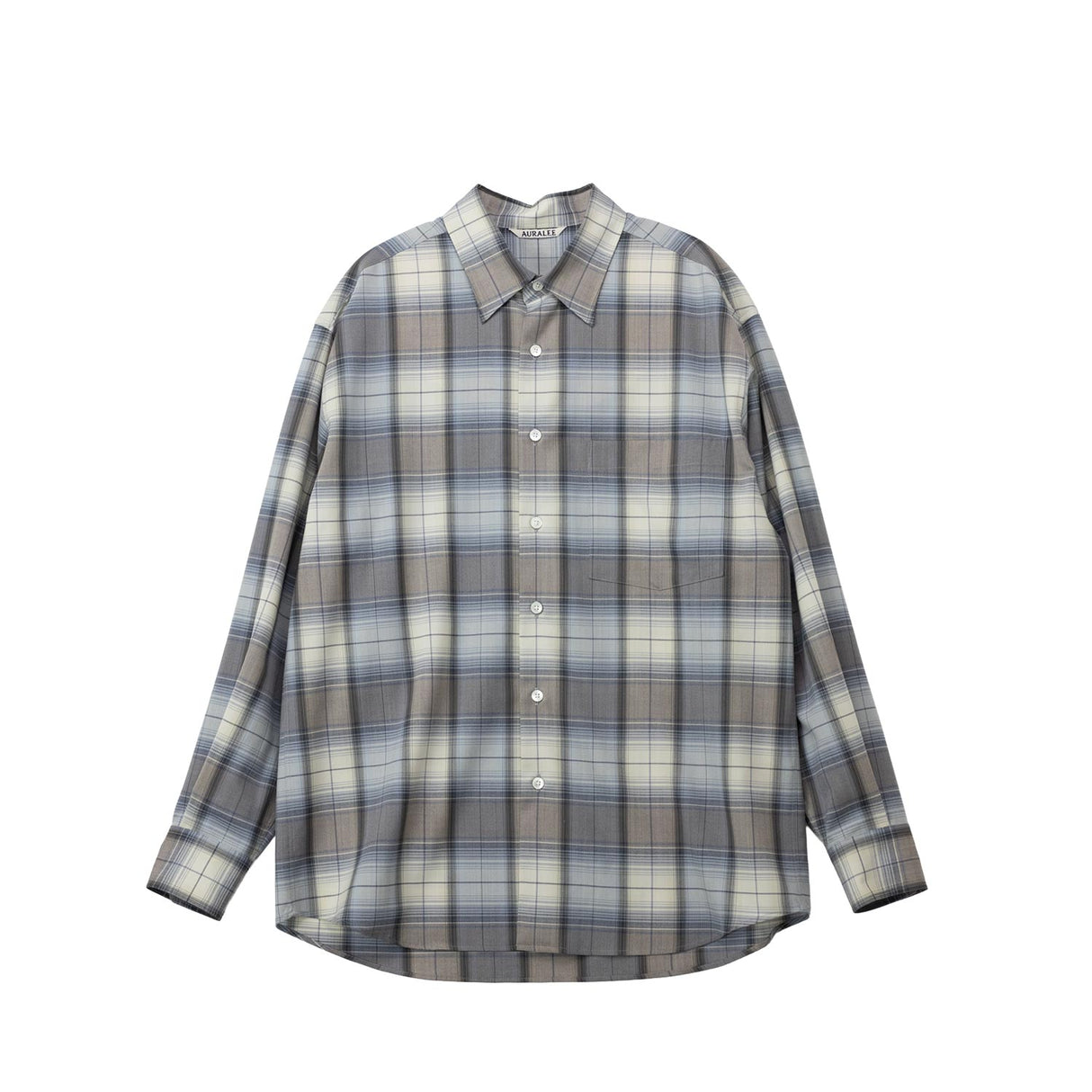 Checked shirt on a white background