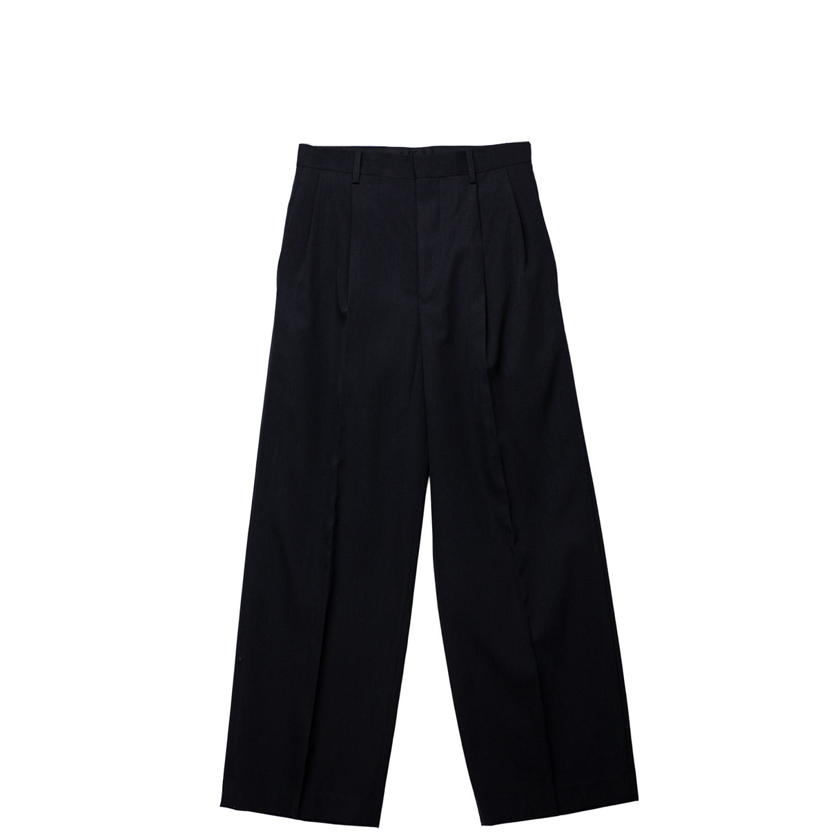 Auralee W'S LIGHT WOOL MAX GABARDINE SLACKS, Top Black