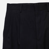Auralee W'S LIGHT WOOL MAX GABARDINE SLACKS, Top Black