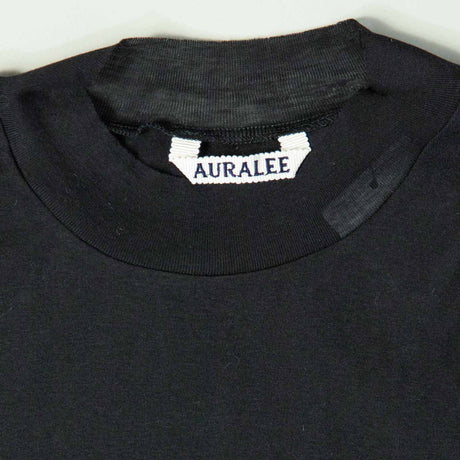 Auralee SHEER RIB L/S T-SHIRT, Black