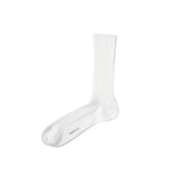 Auralee GIZA HIGH GAUGE SOCKS, White