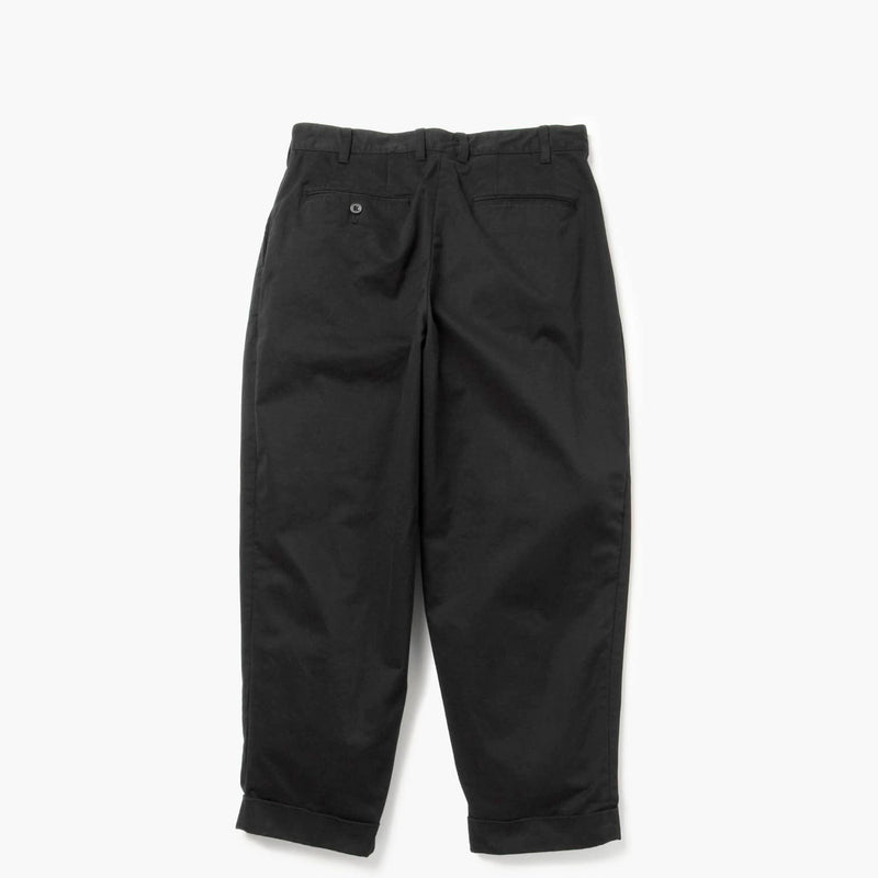 BEAMS+ 2PLEATS TWILL PANTS, Black