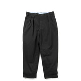 BEAMS+ 2PLEATS TWILL PANTS, Black
