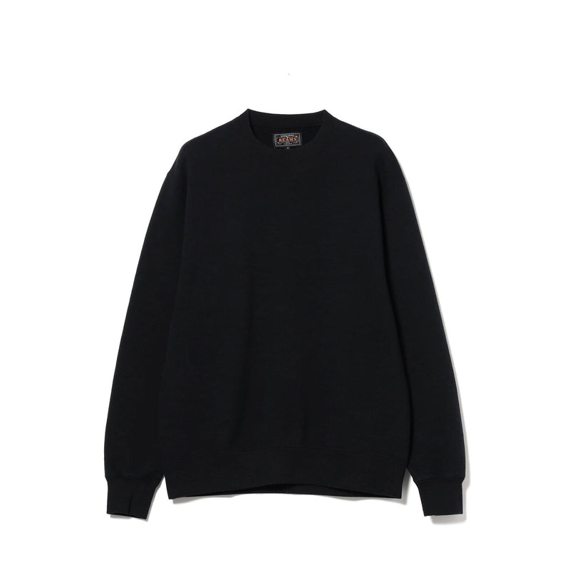 BEAMS+ CREWNECK SWEATSHIRT, Black