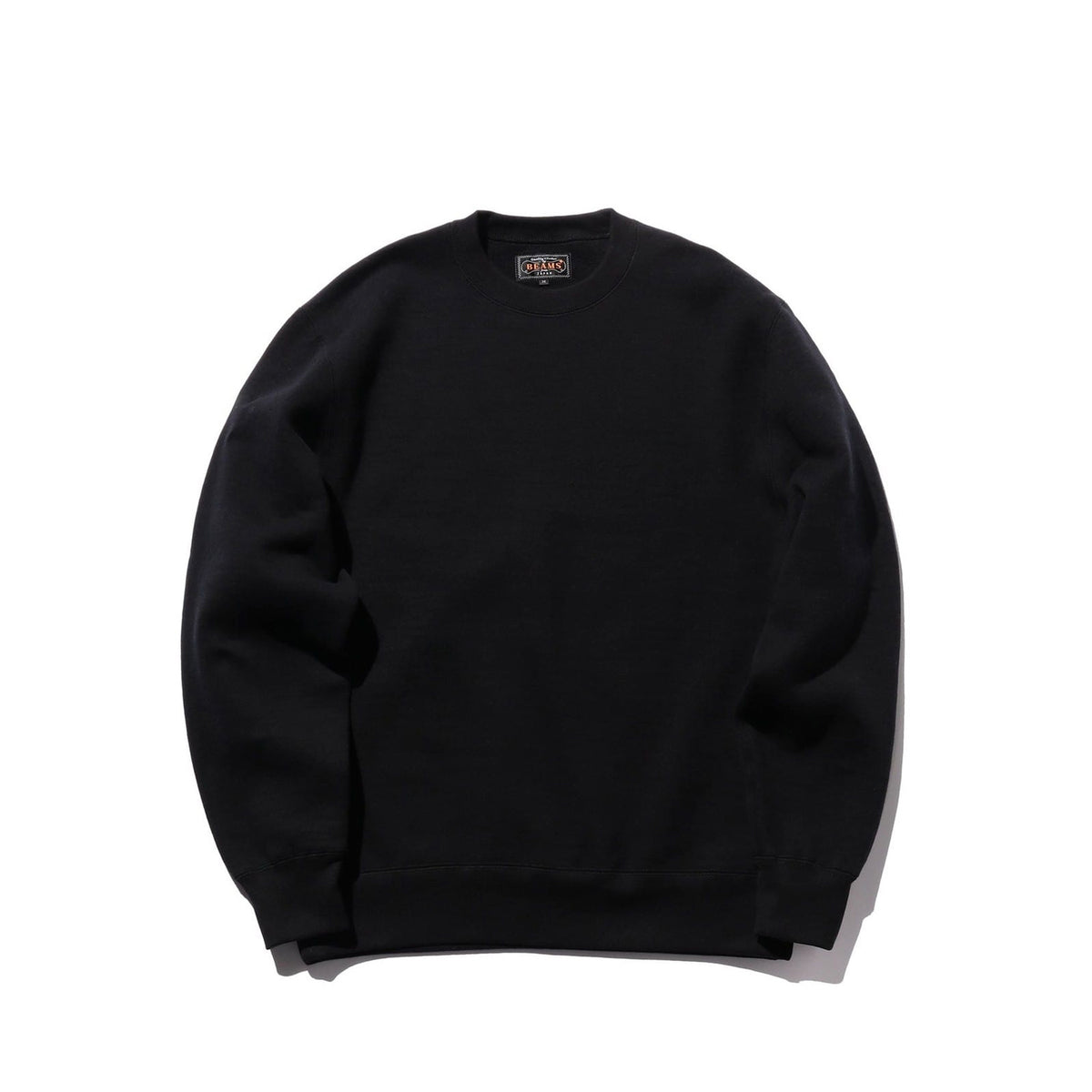 BEAMS+ SWEATSHIRT CREW RAISED BACK, Black - Image 1