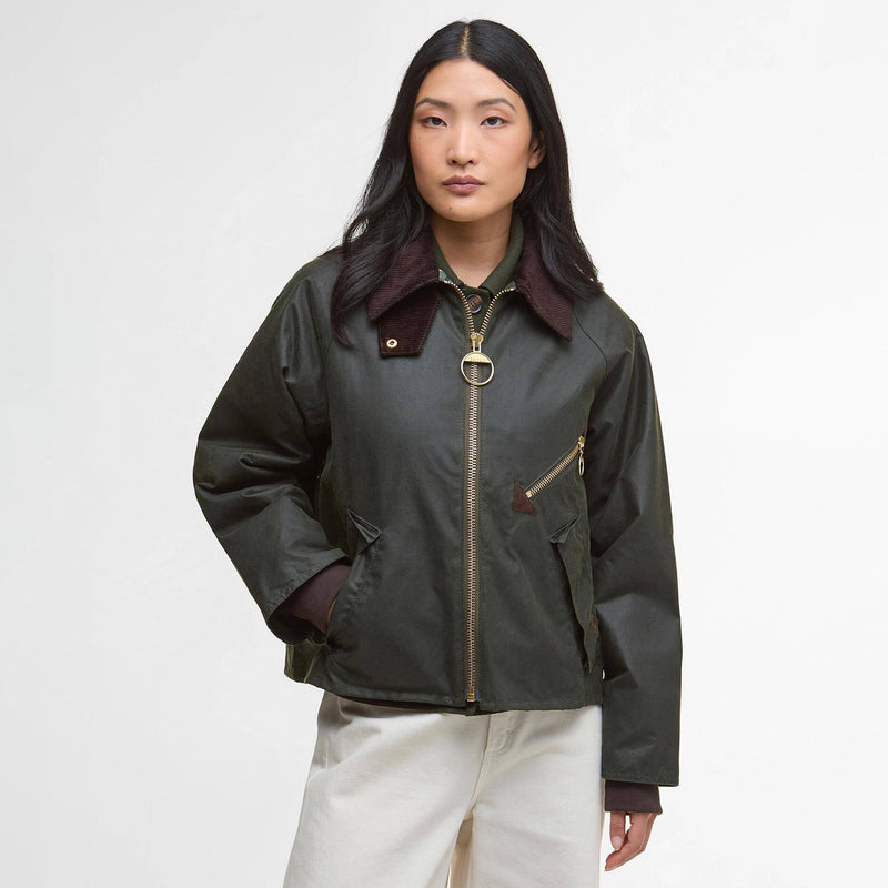 Barbour ARLENE WAXED JACKET, Olive