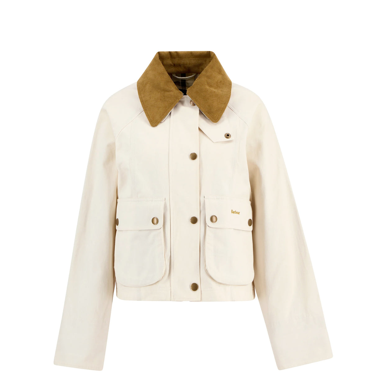 Barbour CROPPED BEADNELL JACKET, Light Pearl/Dress/Beige