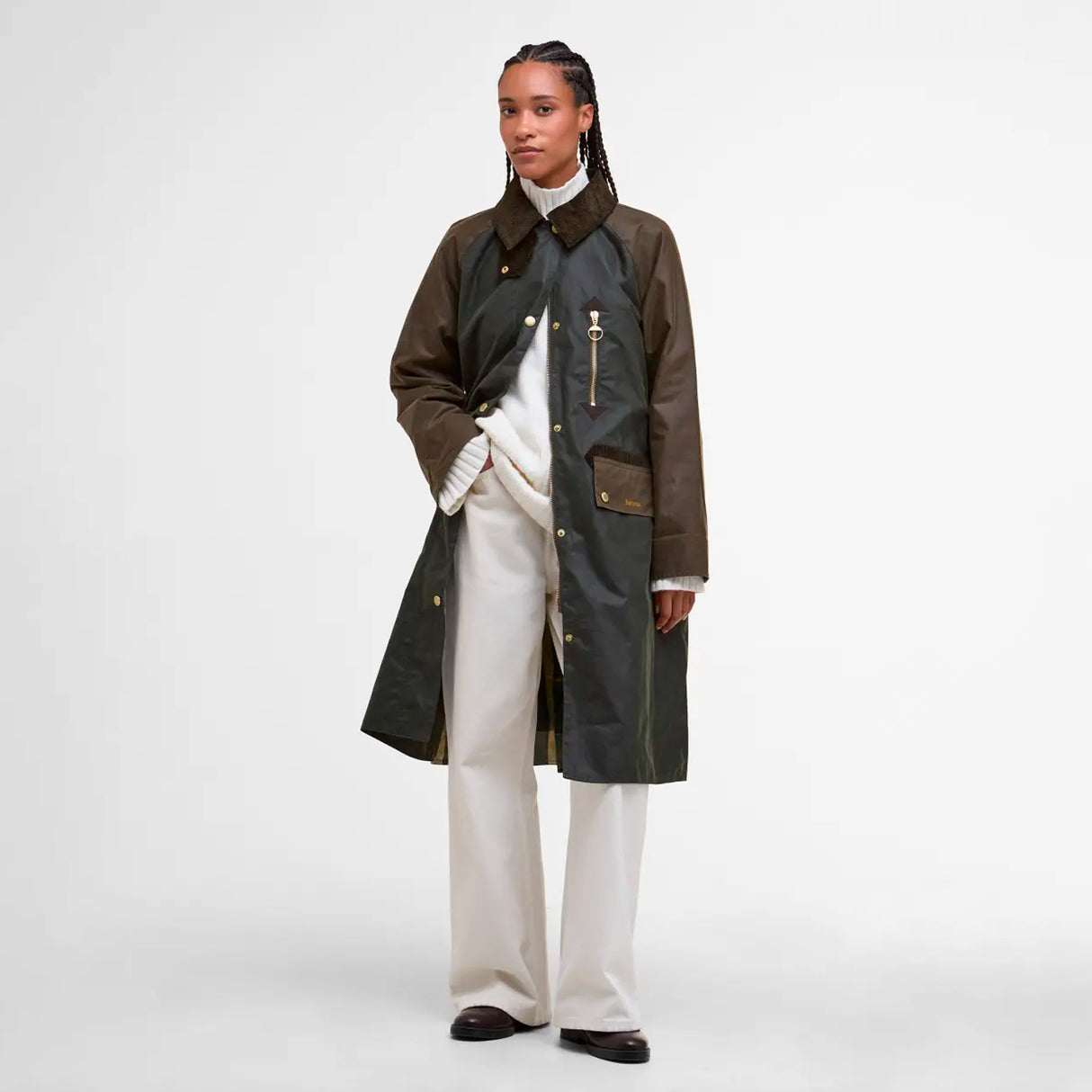 Barbour EVETTE WAX JACKET, Olive