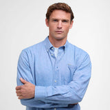 Barbour NELSON LINEN BLEND SHIRT, Classic Blue