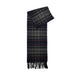 Barbour NEW CHECK TARTAN SCARF, Navy/Dark Ginger