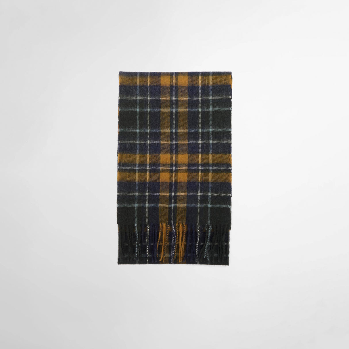 Barbour NEW CHECK TARTAN SCARF, Olive