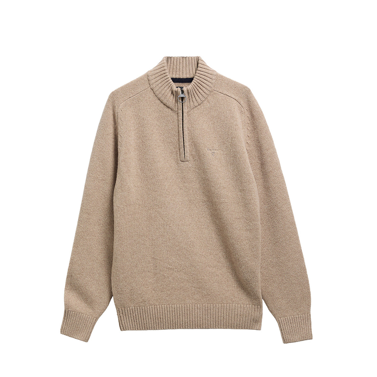 Barbour NEWTOWN HALF-ZIP KNIT, Washed Stone