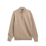 Barbour NEWTOWN HALF-ZIP KNIT, Washed Stone