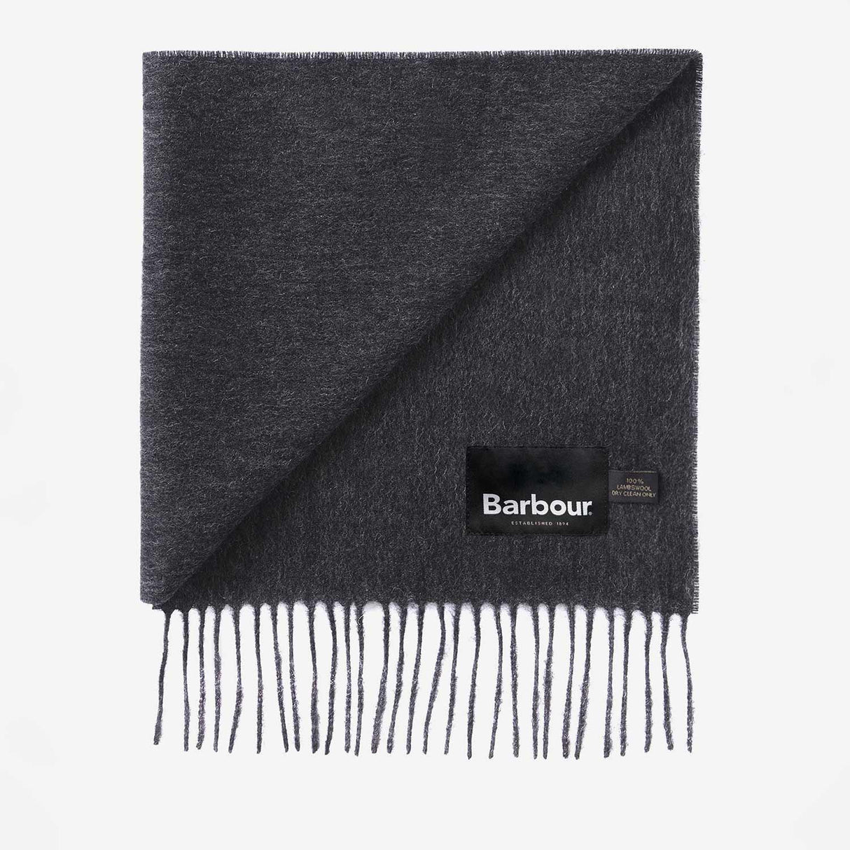 Barbour PLAIN LAMBSWOOL SCARF, Black