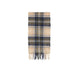 Barbour TARTAN LAMBSWOOL SCARF, Beige/Sky Dress