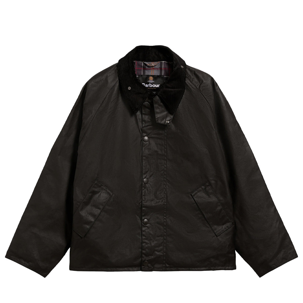 Barbour TRANSPORT WAXED JACKET, Black