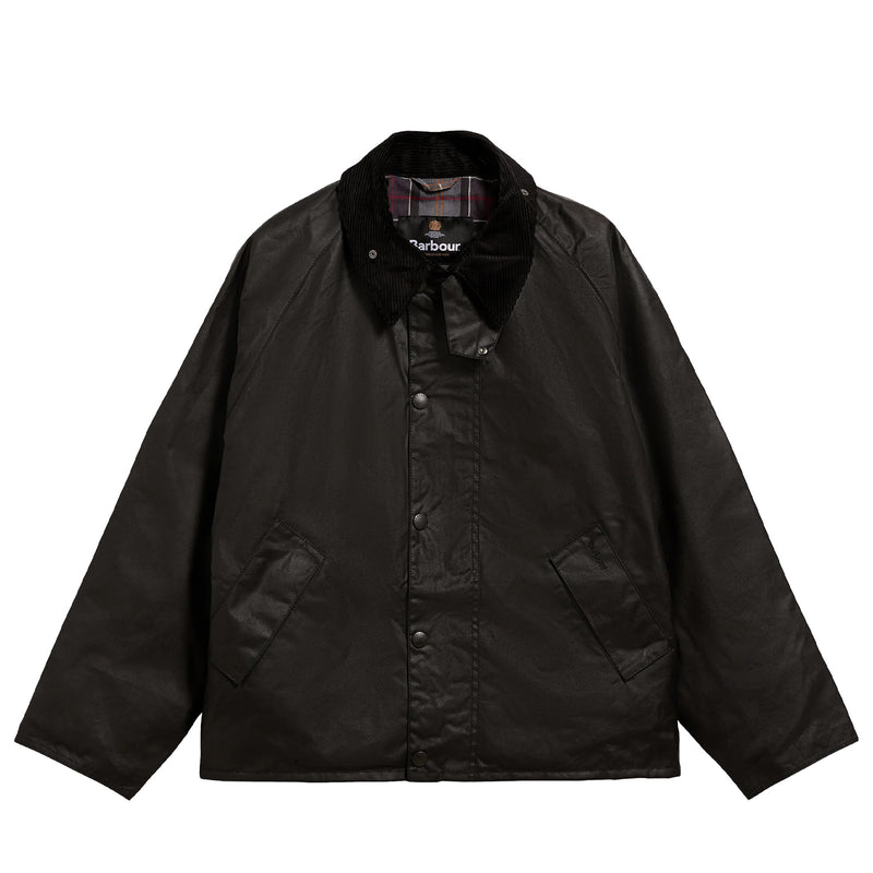 Barbour TRANSPORT WAXED JACKET, Black