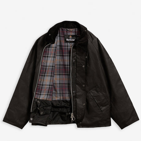 Barbour TRANSPORT WAXED JACKET, Black