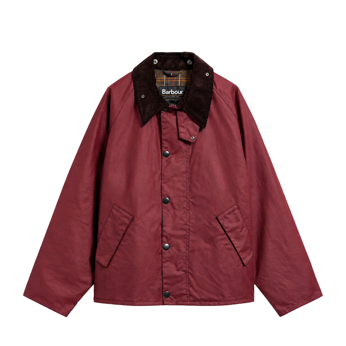 Barbour TRANSPORT WAXED JACKET, Scarlet