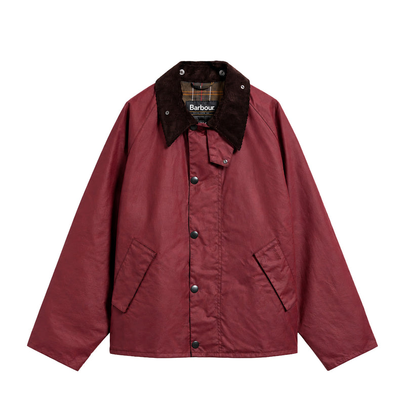 Barbour TRANSPORT WAXED JACKET, Scarlet