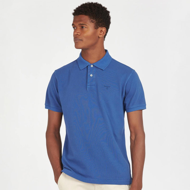 Barbour WASHED SPORTS POLO SHIRT, Marine Blue