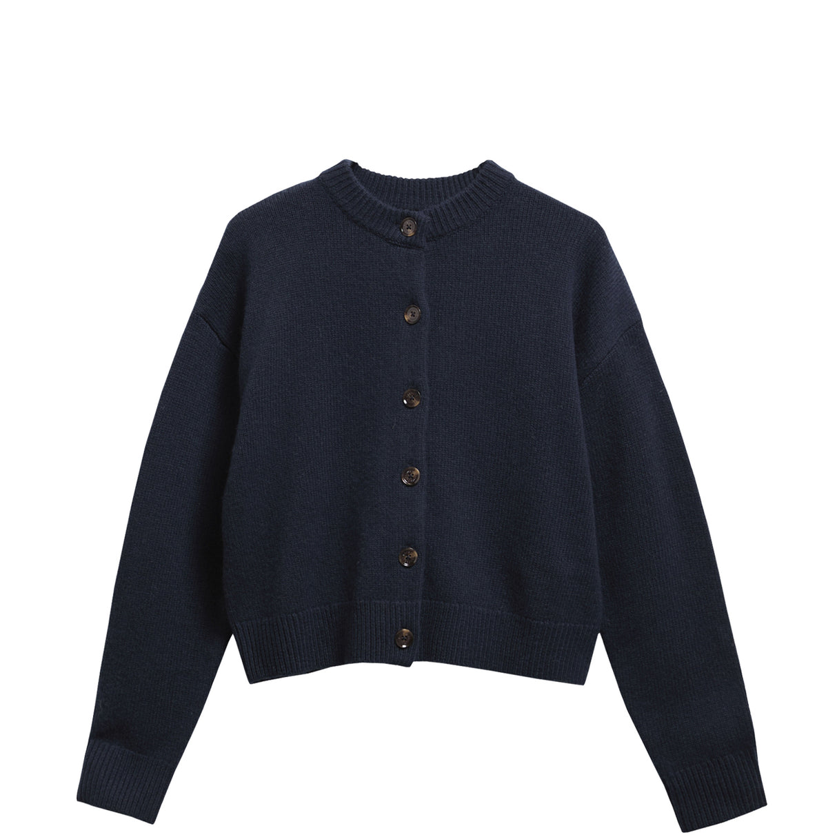 Barbour WOODHOUSE CASHMERE-BLEND CARDIGAN, Navy