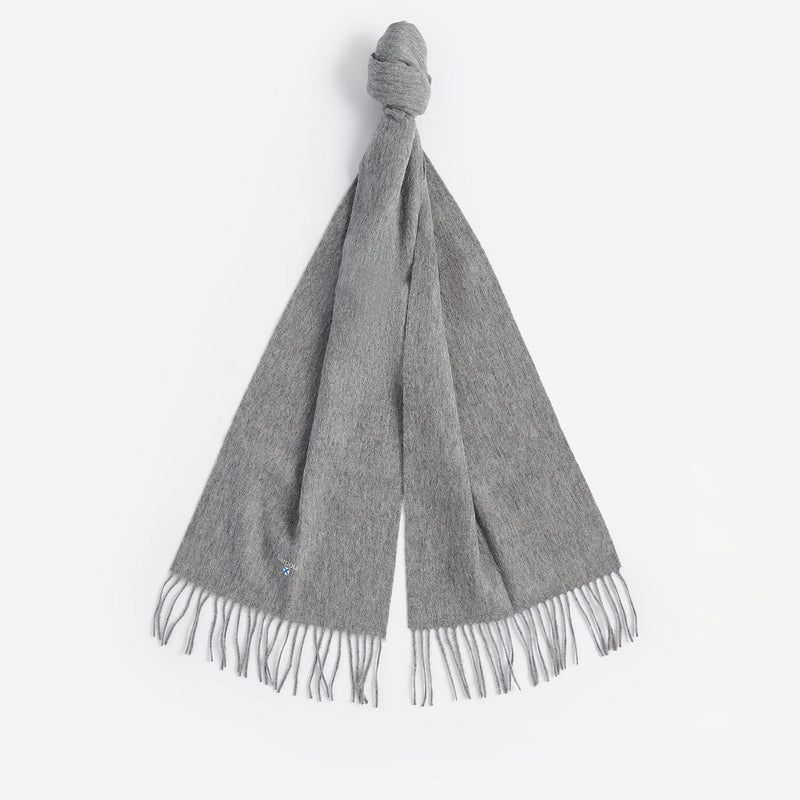 PLAIN LAMBSWOOL SCARF, Silver
