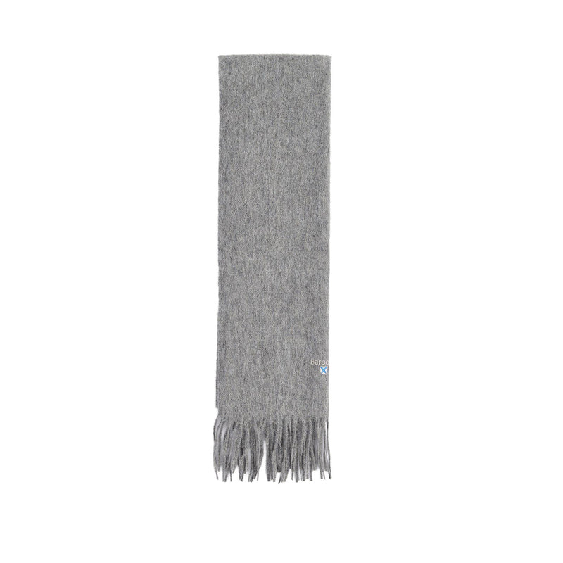 PLAIN LAMBSWOOL SCARF, Silver
