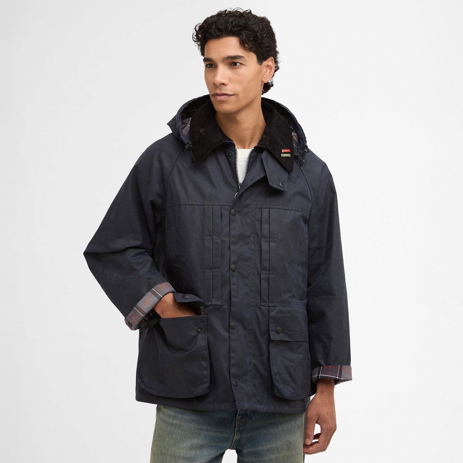 Barbour x Levi's OS BEDALE WAX JACKET, Royal Navy – Beamhill