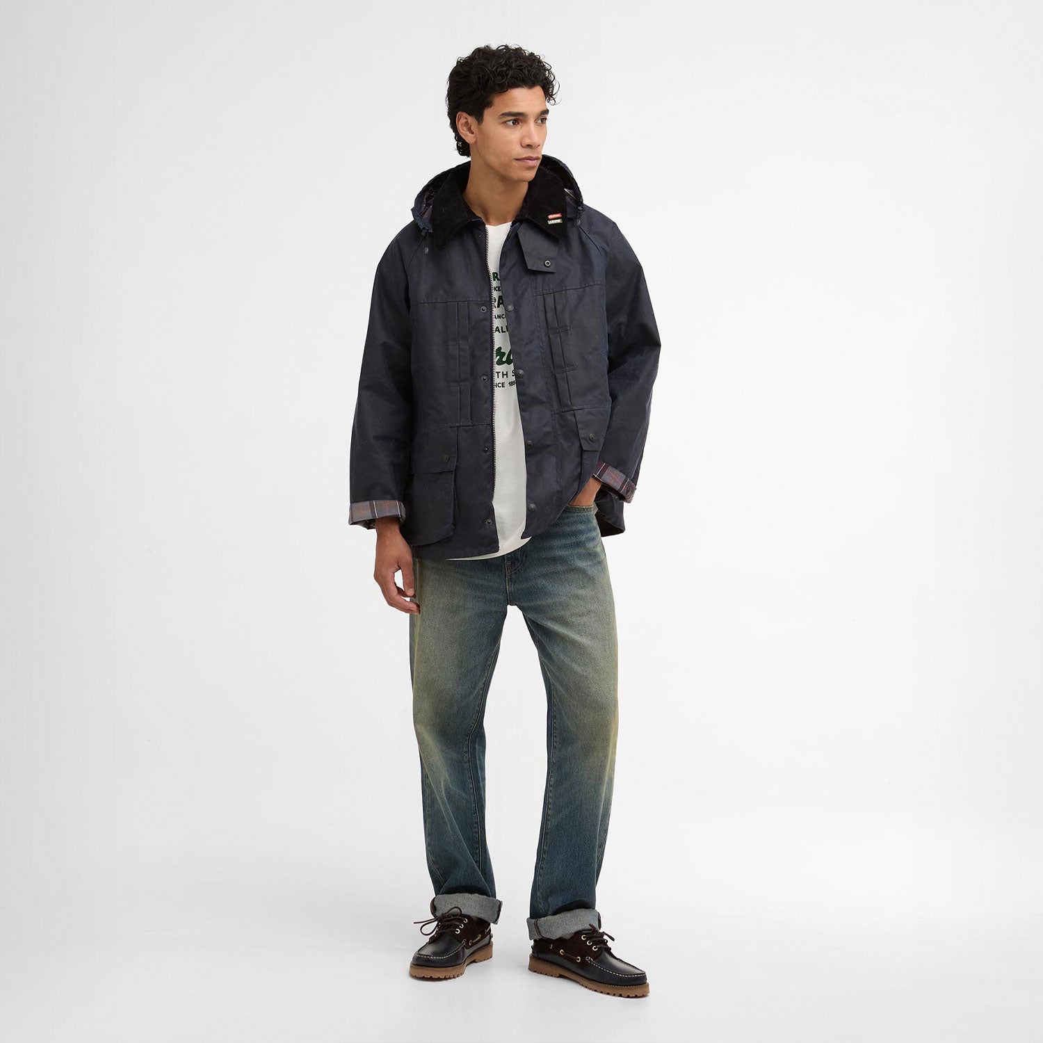 Barbour x Levi's OS BEDALE WAX JACKET, Royal Navy – Beamhill