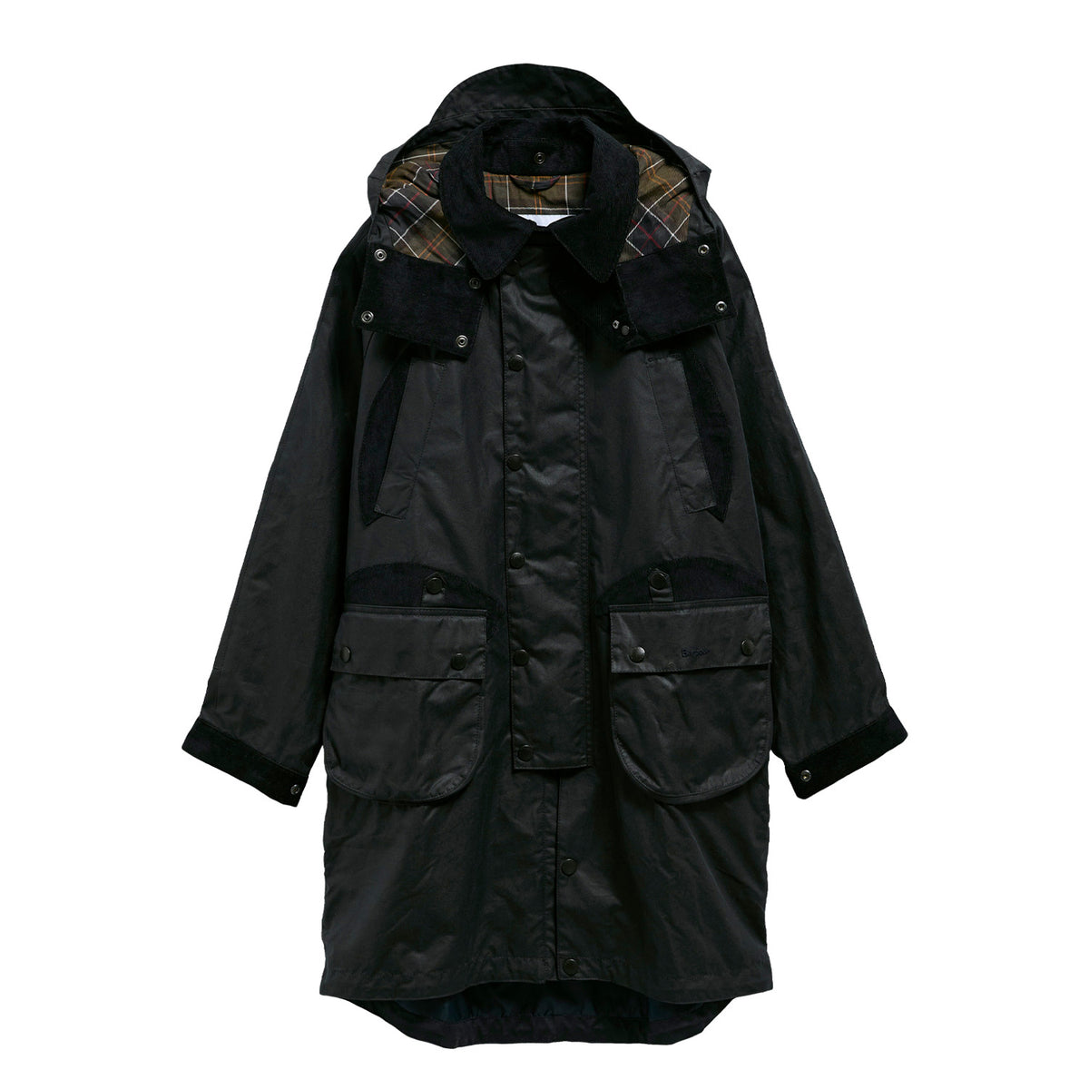 Barbour x Norbit LONG WAX JACKET, Light Sage