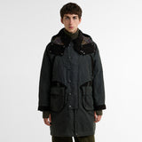 Barbour x Norbit LONG WAX JACKET, Light Sage