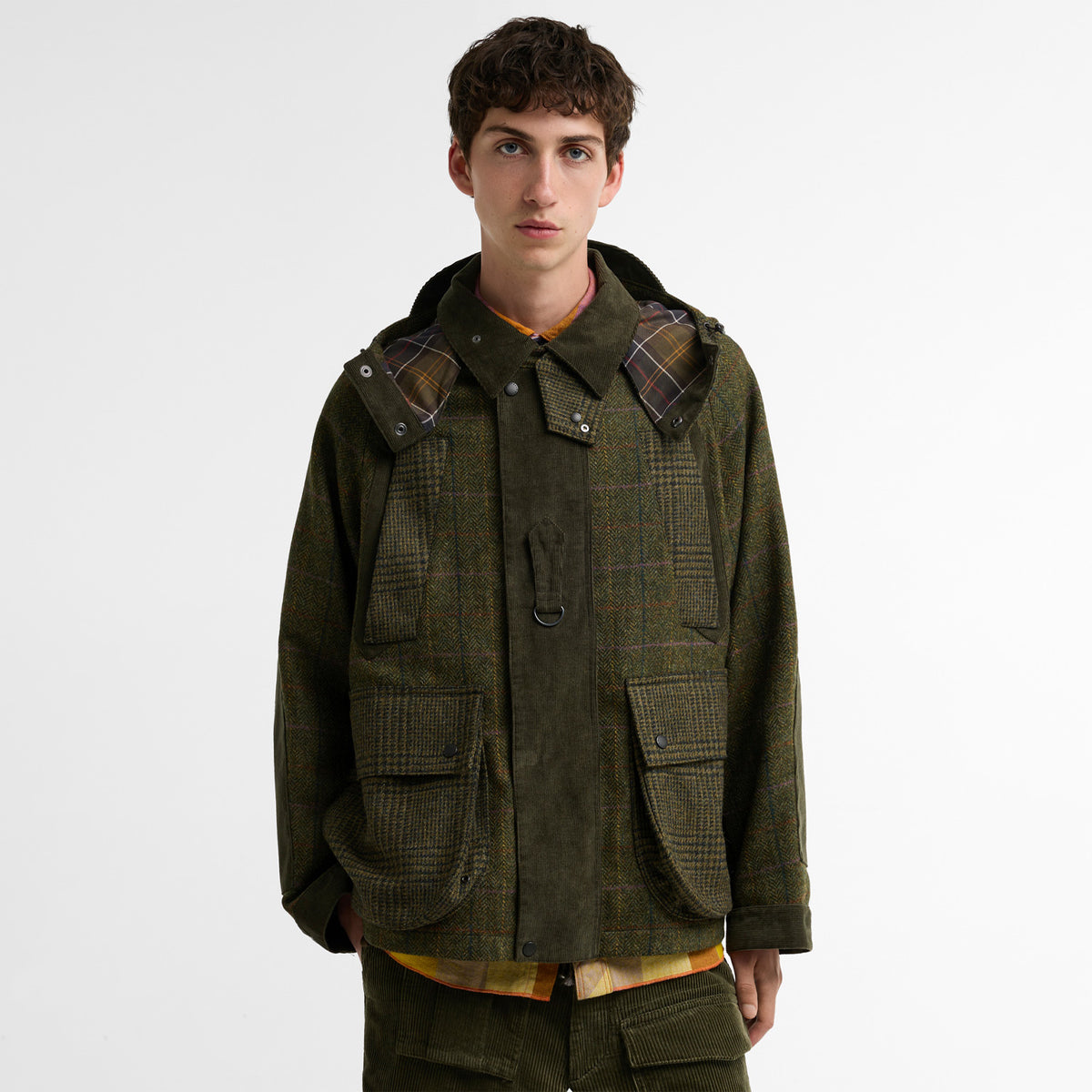 Barbour x Norbit WOOL JACKET, Bayleaf