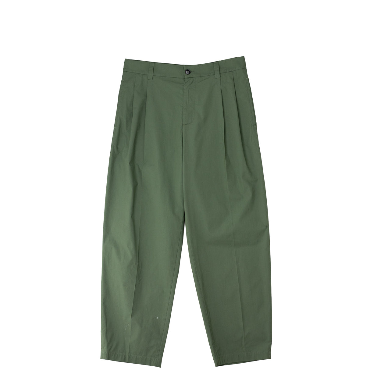 Green pants on a white background