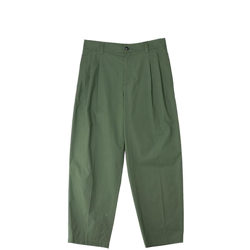 Green pants on a white background