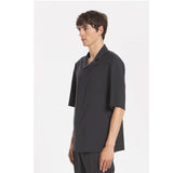 Barena Venezia MEN'S OVERSHIRT ATILA TROPICAL, Black