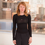 Baserange HEART LONG SLEEVE TEE, Black