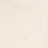 Baserange HEART SHORT SLEEVE TEE, Undyed