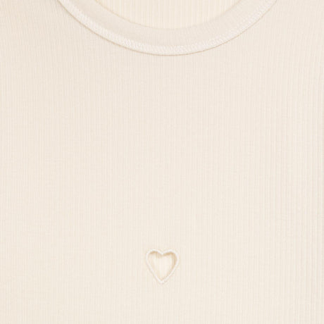 Baserange HEART SHORT SLEEVE TEE, Undyed