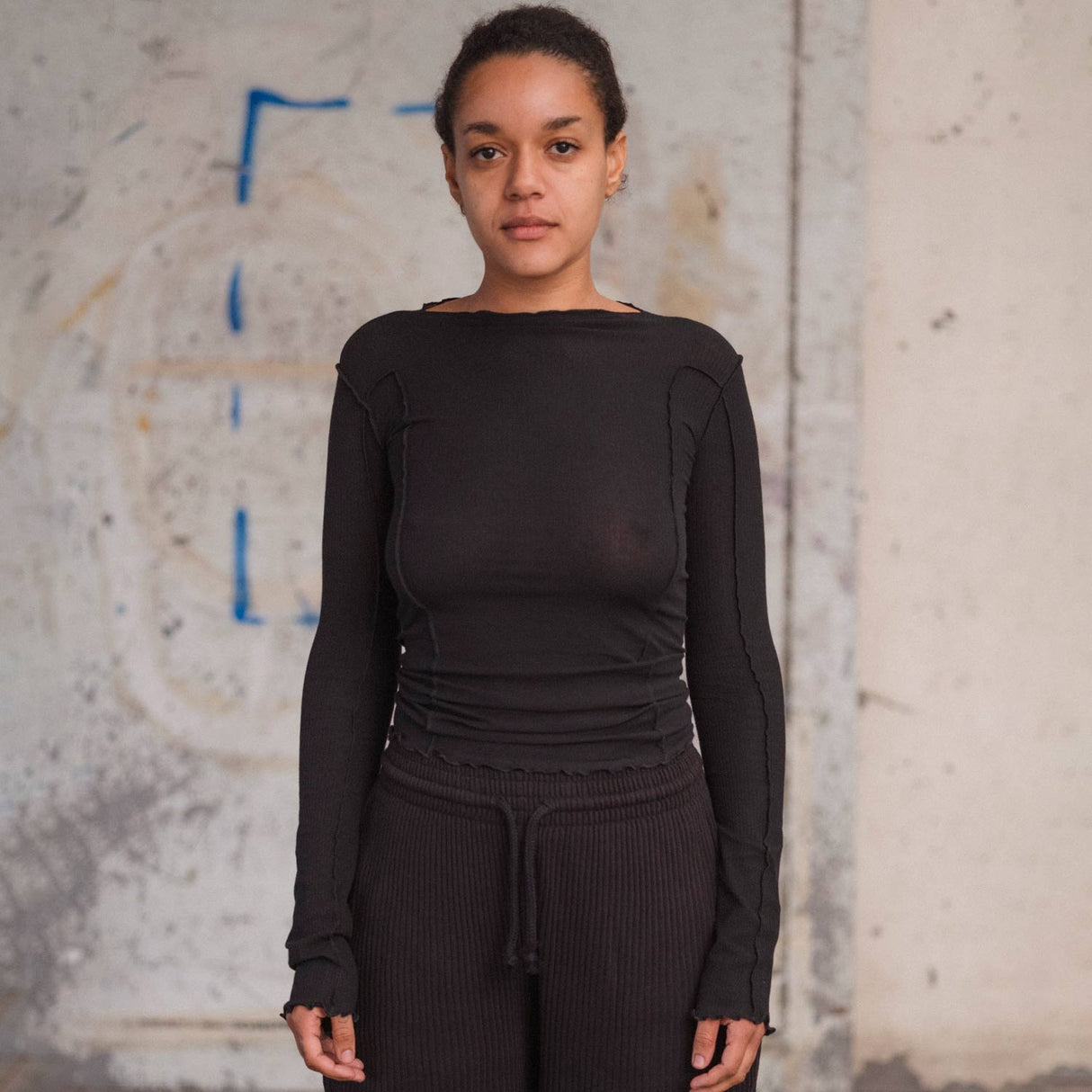 Baserange OMATO LONG SLEEVE, Black