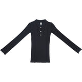 Baserange OMATO POLO LS TEE, Black